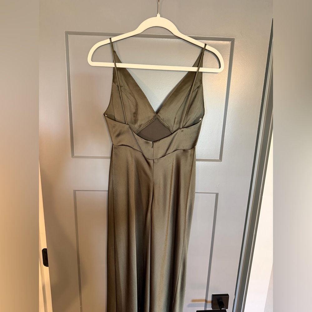 Jenny Yoo Eloise Bridesmaid Dress in Olive - Picture 8 of 12